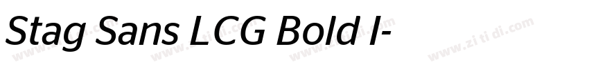 Stag Sans LCG Bold I字体转换